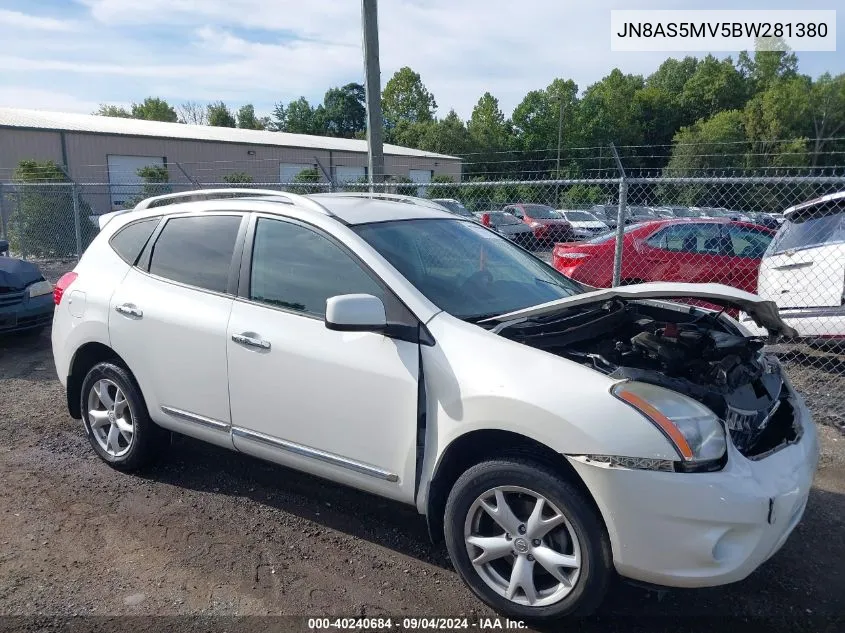 2011 Nissan Rogue S/Sv/Krom VIN: JN8AS5MV5BW281380 Lot: 40240684