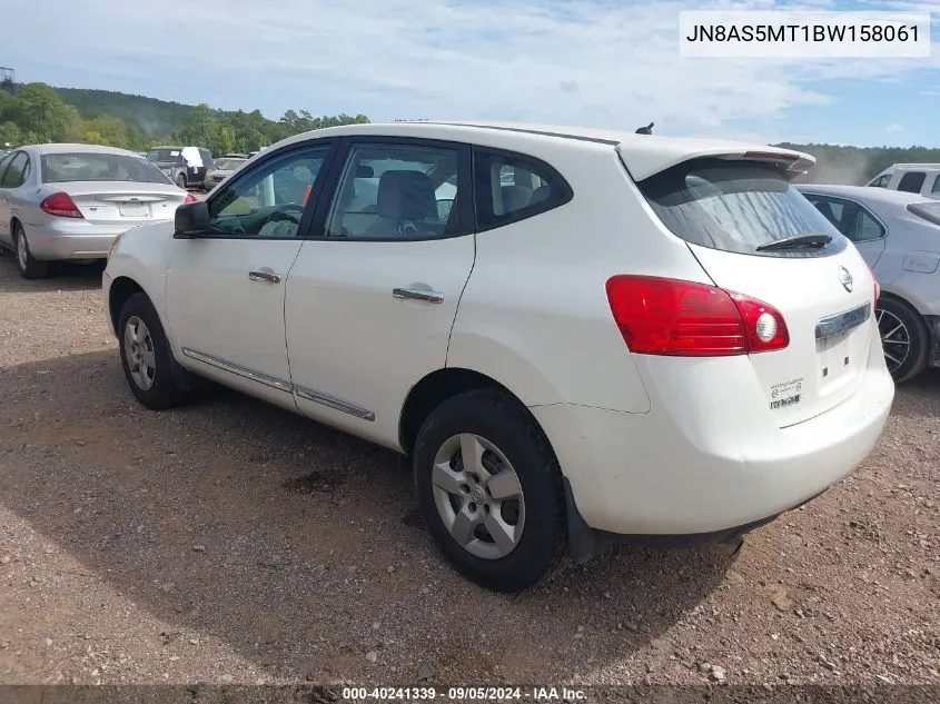 2011 Nissan Rogue S/Sv/Krom VIN: JN8AS5MT1BW158061 Lot: 40241339