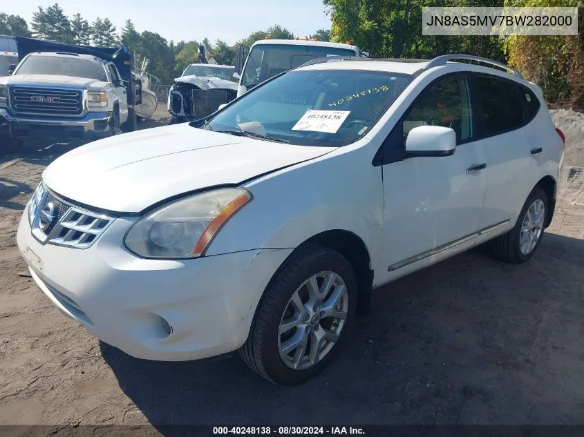 2011 Nissan Rogue Sv VIN: JN8AS5MV7BW282000 Lot: 40248138