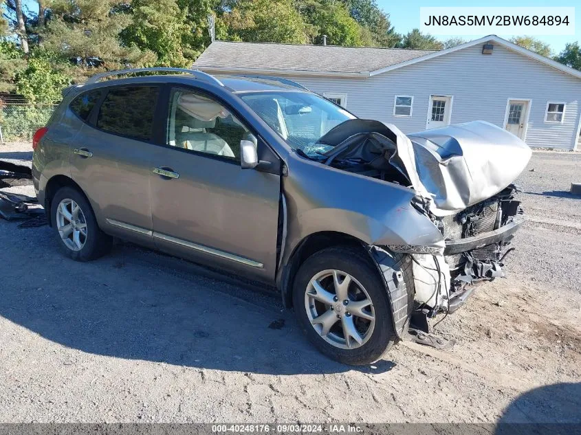 2011 Nissan Rogue Sv VIN: JN8AS5MV2BW684894 Lot: 40248176