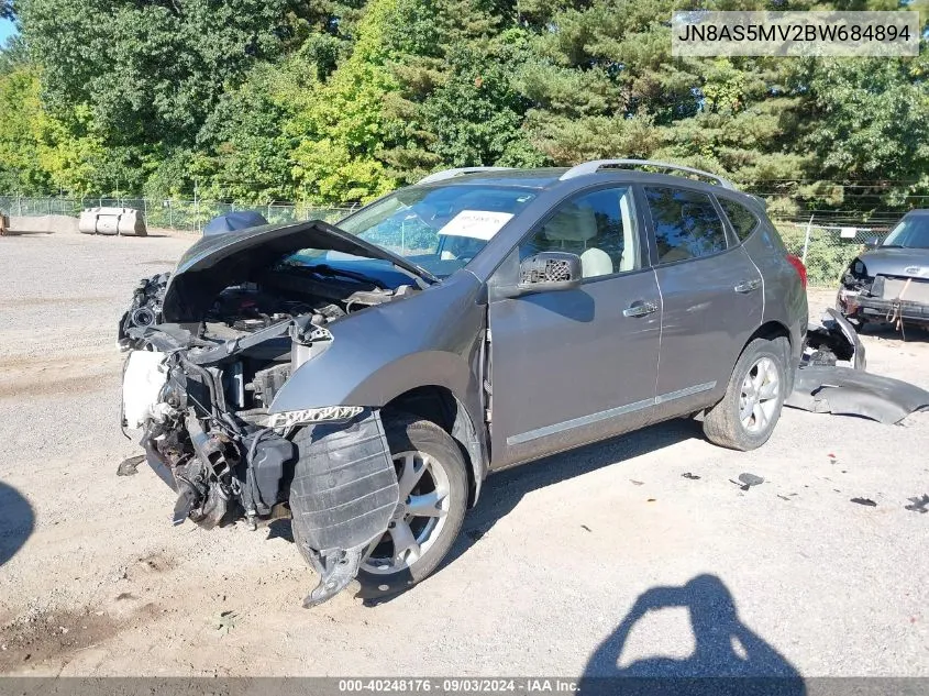 2011 Nissan Rogue Sv VIN: JN8AS5MV2BW684894 Lot: 40248176