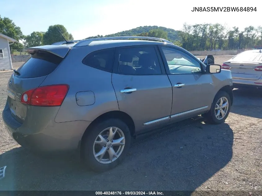 2011 Nissan Rogue Sv VIN: JN8AS5MV2BW684894 Lot: 40248176