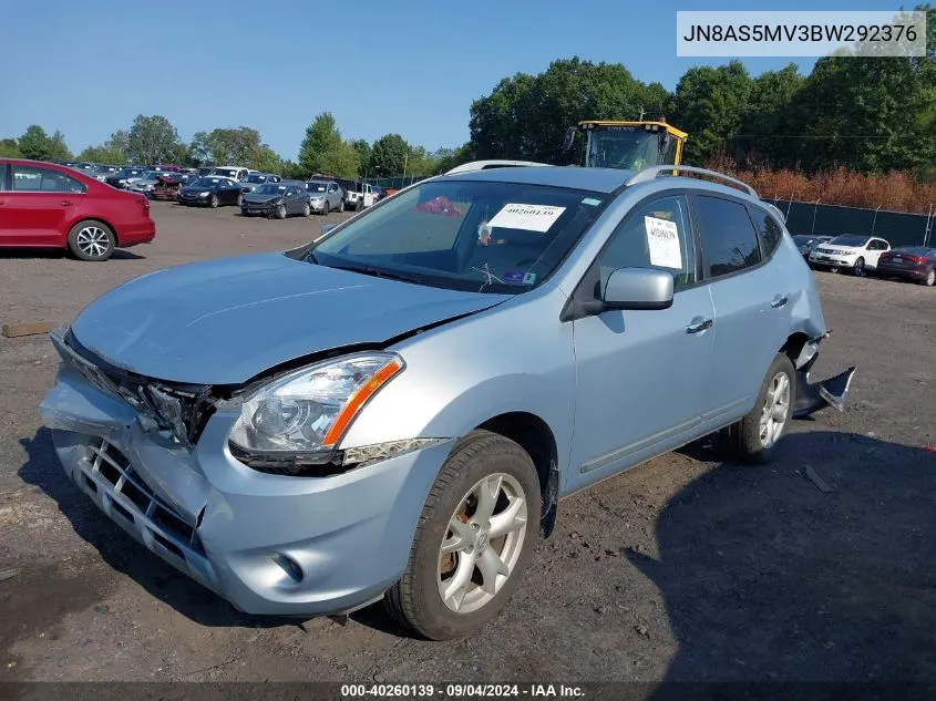 2011 Nissan Rogue Sv VIN: JN8AS5MV3BW292376 Lot: 40260139