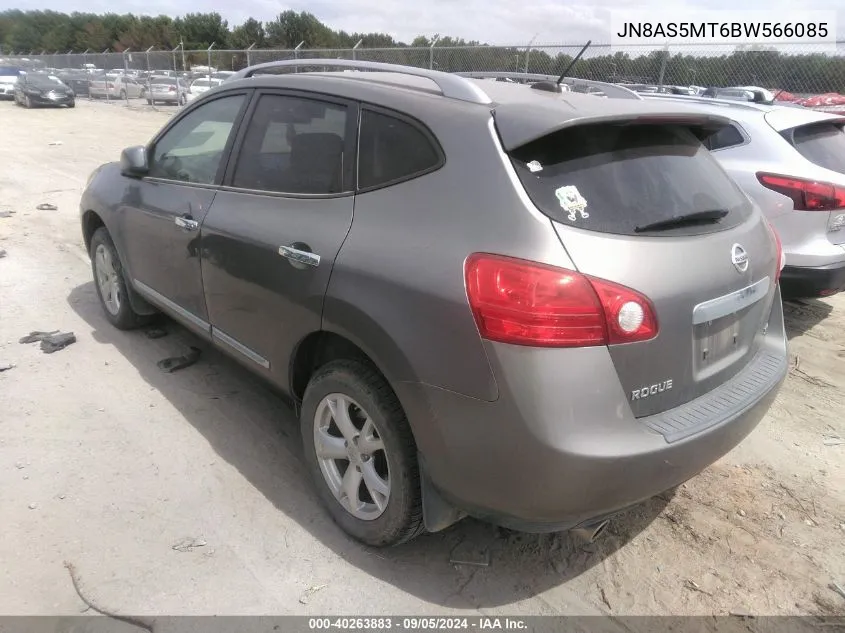 2011 Nissan Rogue S/Sv/Krom VIN: JN8AS5MT6BW566085 Lot: 40263883