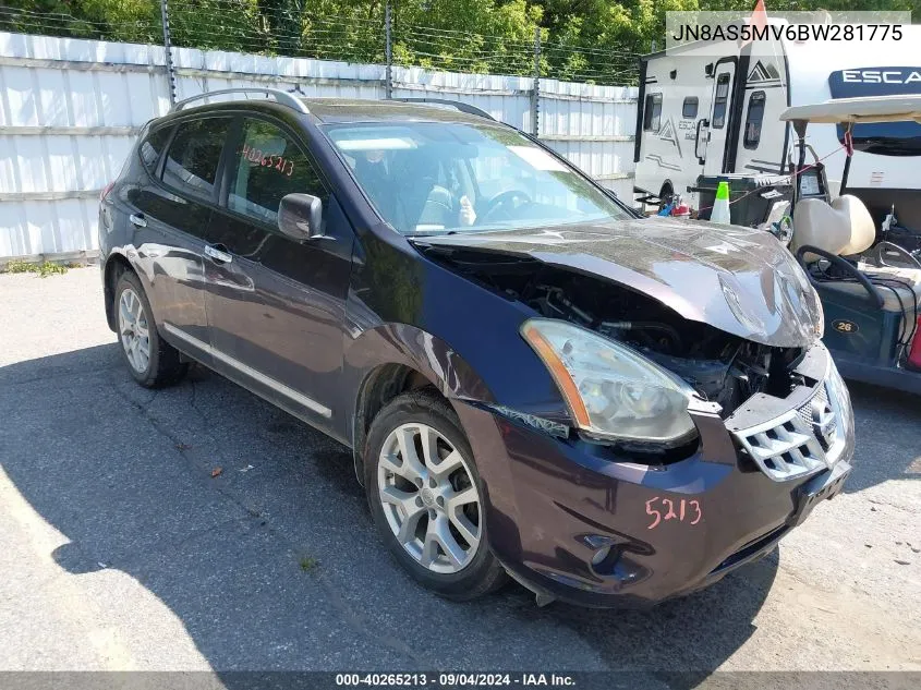 2011 Nissan Rogue Sv VIN: JN8AS5MV6BW281775 Lot: 40265213