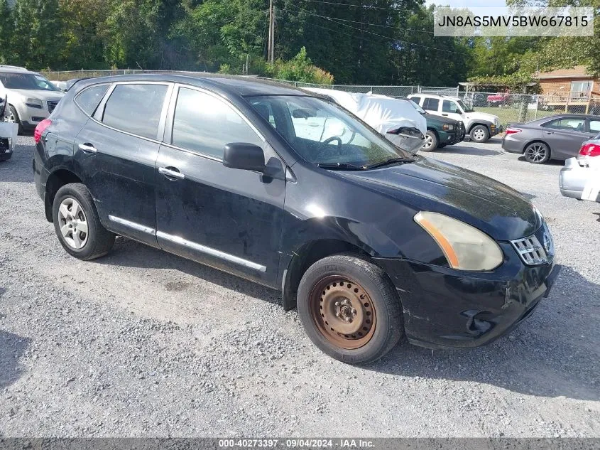 2011 Nissan Rogue S VIN: JN8AS5MV5BW667815 Lot: 40273397