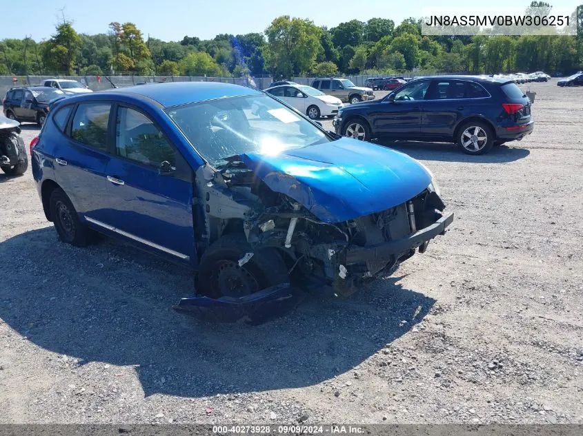 2011 Nissan Rogue S VIN: JN8AS5MV0BW306251 Lot: 40273928