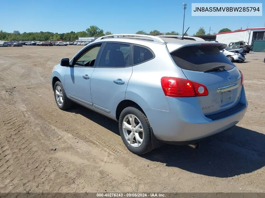 2011 Nissan Rogue Sv VIN: JN8AS5MV8BW285794 Lot: 40276243