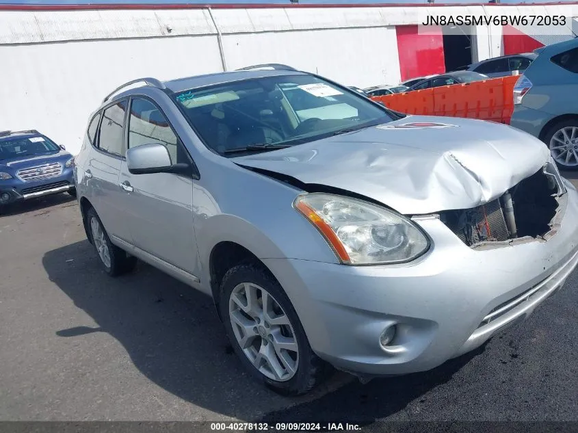 2011 Nissan Rogue Sv VIN: JN8AS5MV6BW672053 Lot: 40278132