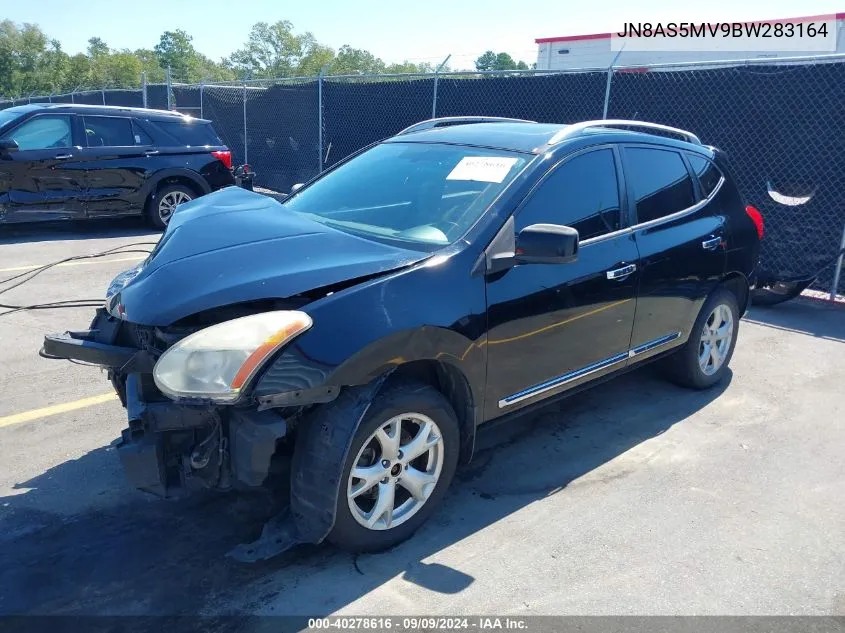 2011 Nissan Rogue Sv VIN: JN8AS5MV9BW283164 Lot: 40278616