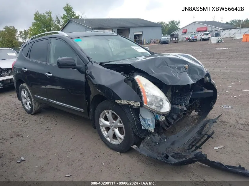 2011 Nissan Rogue Sv VIN: JN8AS5MTXBW566428 Lot: 40290117