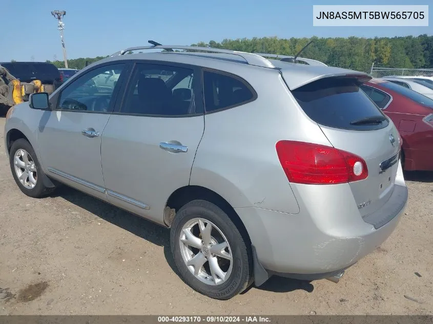 2011 Nissan Rogue Sv VIN: JN8AS5MT5BW565705 Lot: 40293170