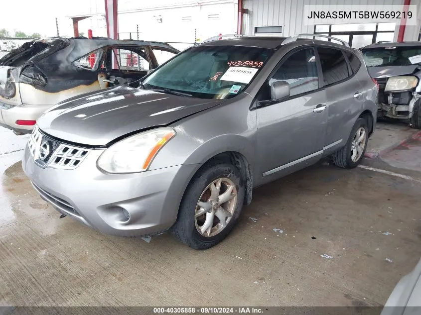 2011 Nissan Rogue S/Sv/Krom VIN: JN8AS5MT5BW569219 Lot: 40305858