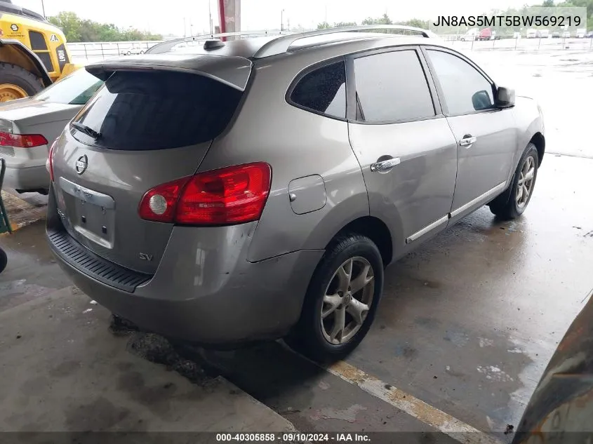 JN8AS5MT5BW569219 2011 Nissan Rogue S/Sv/Krom