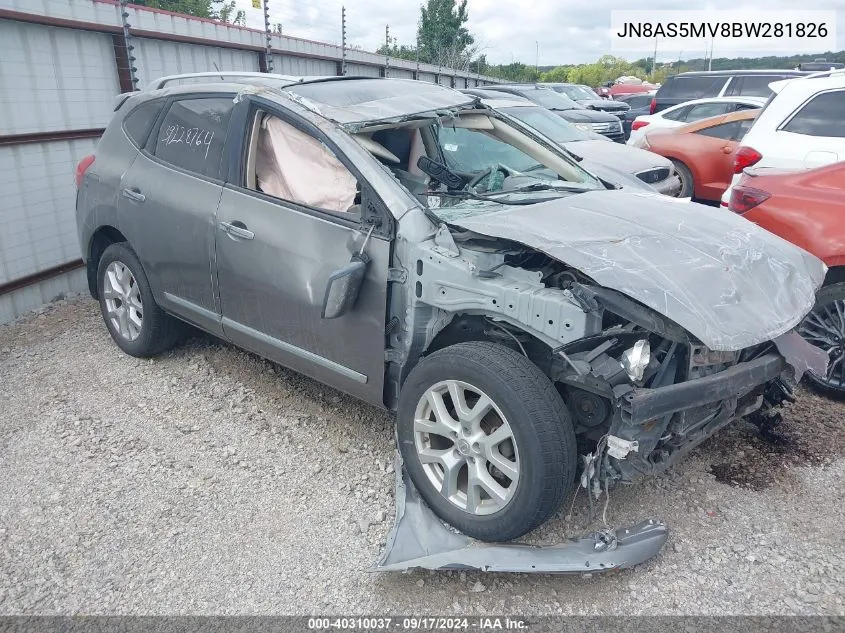 2011 Nissan Rogue Sv VIN: JN8AS5MV8BW281826 Lot: 40310037