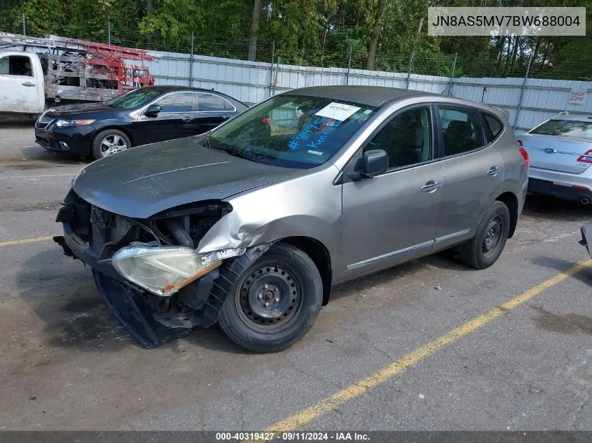 2011 Nissan Rogue S VIN: JN8AS5MV7BW688004 Lot: 40319427