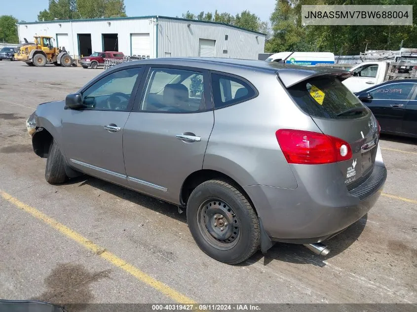 2011 Nissan Rogue S VIN: JN8AS5MV7BW688004 Lot: 40319427