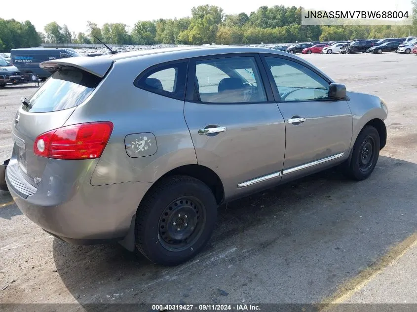 2011 Nissan Rogue S VIN: JN8AS5MV7BW688004 Lot: 40319427