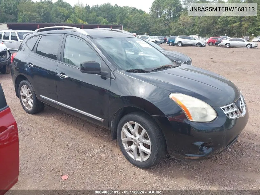 2011 Nissan Rogue Sv VIN: JN8AS5MT6BW568113 Lot: 40331012