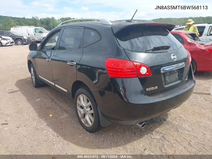 2011 Nissan Rogue Sv VIN: JN8AS5MT6BW568113 Lot: 40331012