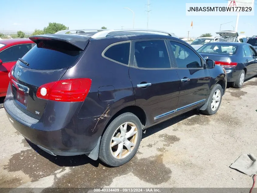 2011 Nissan Rogue S/Sv/Krom VIN: JN8AS5MT0BW177829 Lot: 40334409