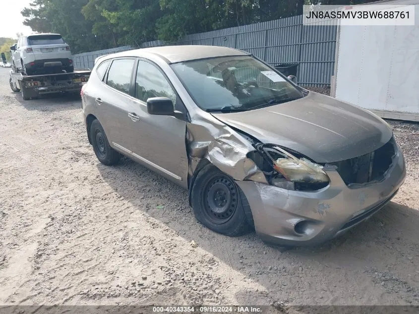 2011 Nissan Rogue S VIN: JN8AS5MV3BW688761 Lot: 40343354