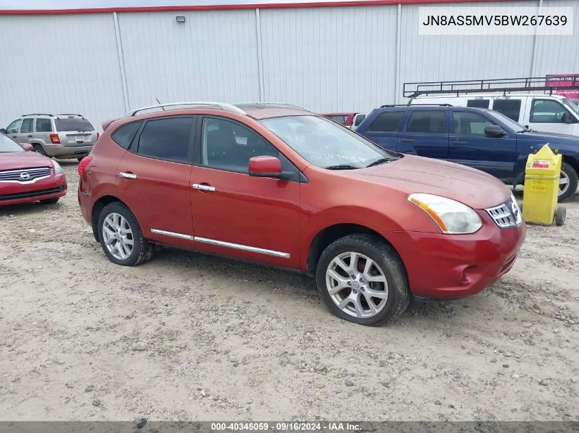 2011 Nissan Rogue S/Sv/Krom VIN: JN8AS5MV5BW267639 Lot: 40345059