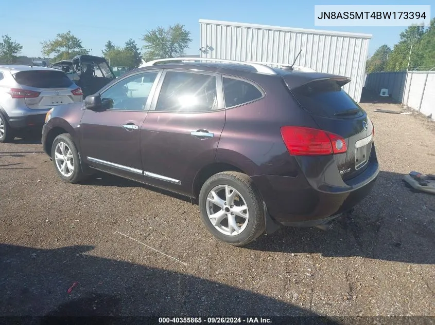 2011 Nissan Rogue Sv VIN: JN8AS5MT4BW173394 Lot: 40355865