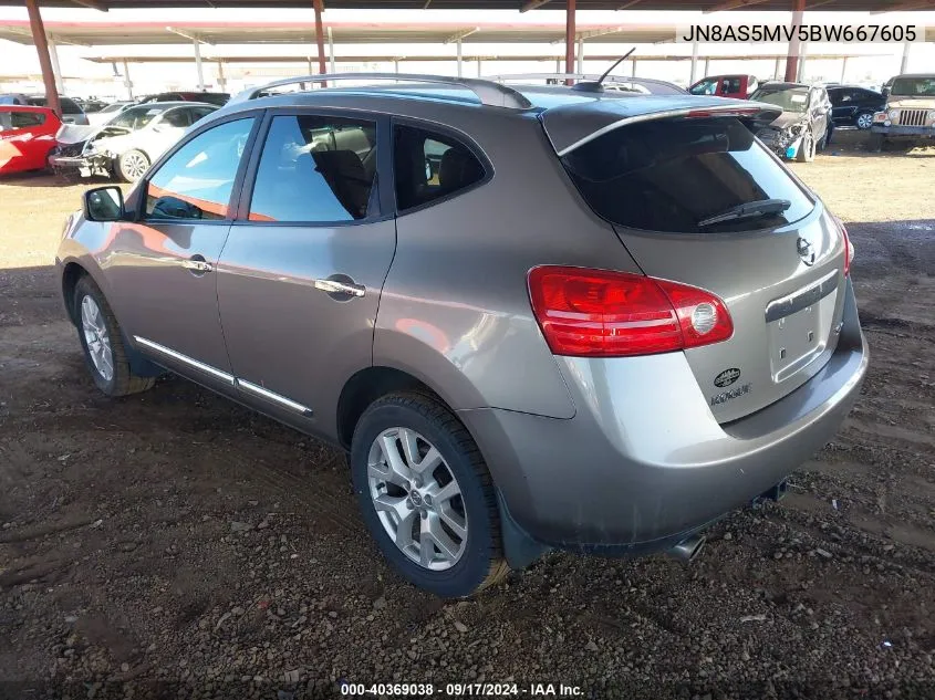 2011 Nissan Rogue Sv VIN: JN8AS5MV5BW667605 Lot: 40369038