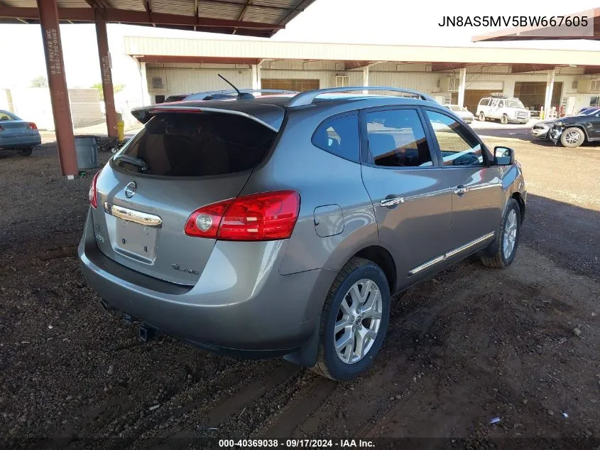 2011 Nissan Rogue Sv VIN: JN8AS5MV5BW667605 Lot: 40369038