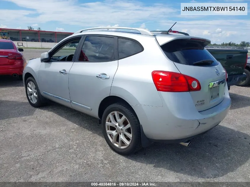 2011 Nissan Rogue Sv VIN: JN8AS5MTXBW154140 Lot: 40384816