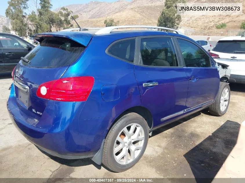 2011 Nissan Rogue Sv VIN: JN8AS5MV3BW308673 Lot: 40407357