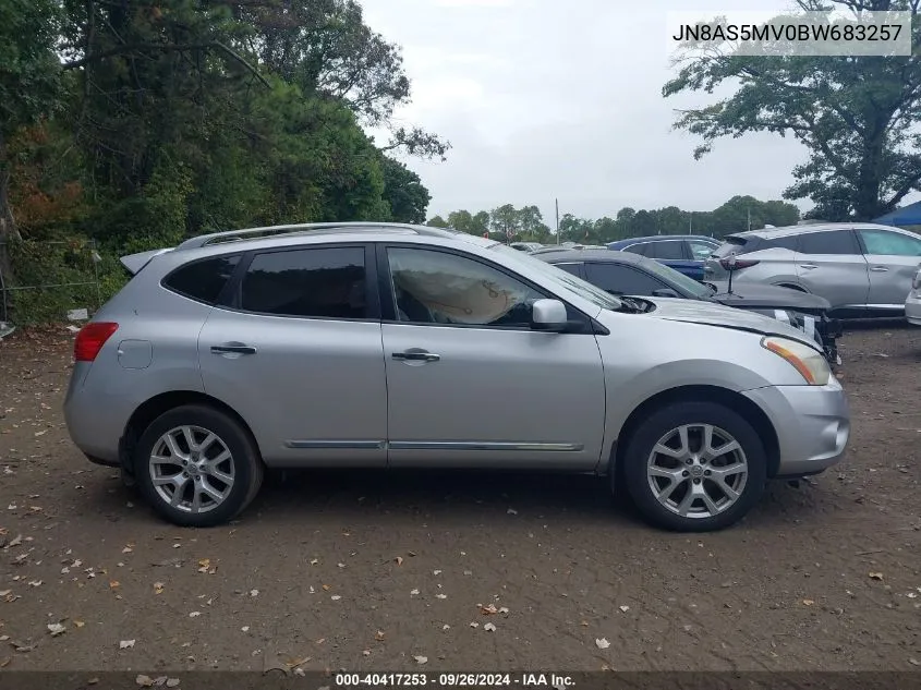 2011 Nissan Rogue Sv VIN: JN8AS5MV0BW683257 Lot: 40417253