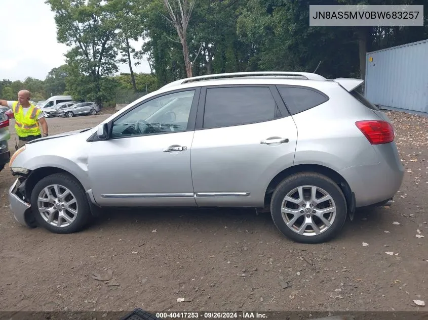 2011 Nissan Rogue Sv VIN: JN8AS5MV0BW683257 Lot: 40417253