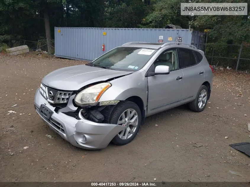 2011 Nissan Rogue Sv VIN: JN8AS5MV0BW683257 Lot: 40417253