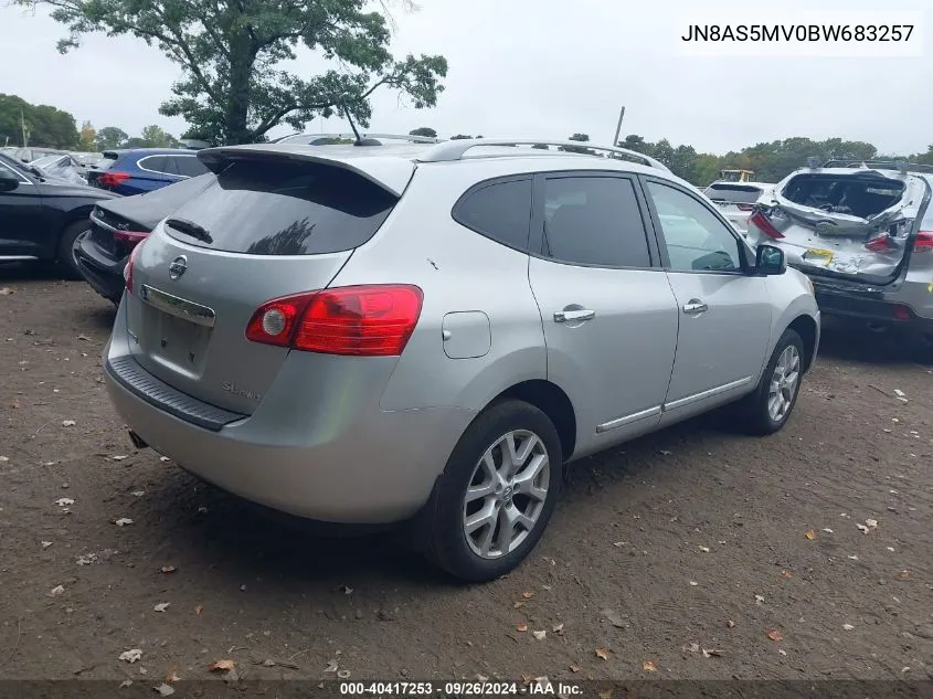 2011 Nissan Rogue Sv VIN: JN8AS5MV0BW683257 Lot: 40417253