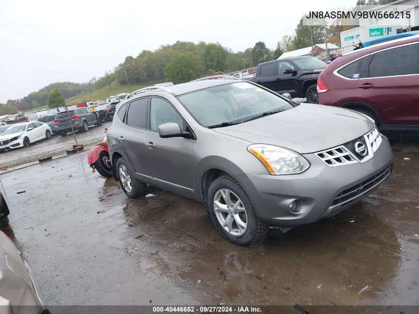 2011 Nissan Rogue Sv VIN: JN8AS5MV9BW666215 Lot: 40446652