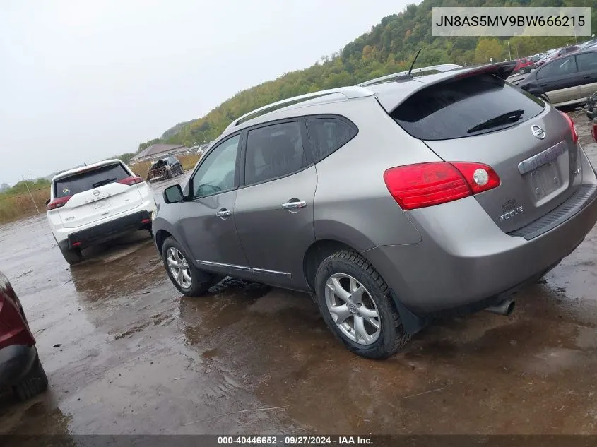 2011 Nissan Rogue Sv VIN: JN8AS5MV9BW666215 Lot: 40446652