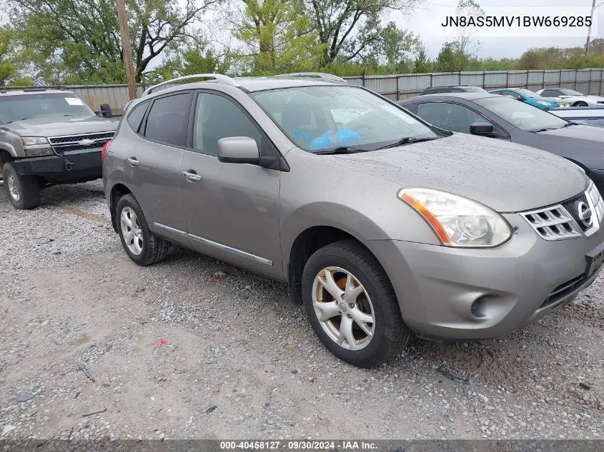 2011 Nissan Rogue S/Sv/Krom VIN: JN8AS5MV1BW669285 Lot: 40458127