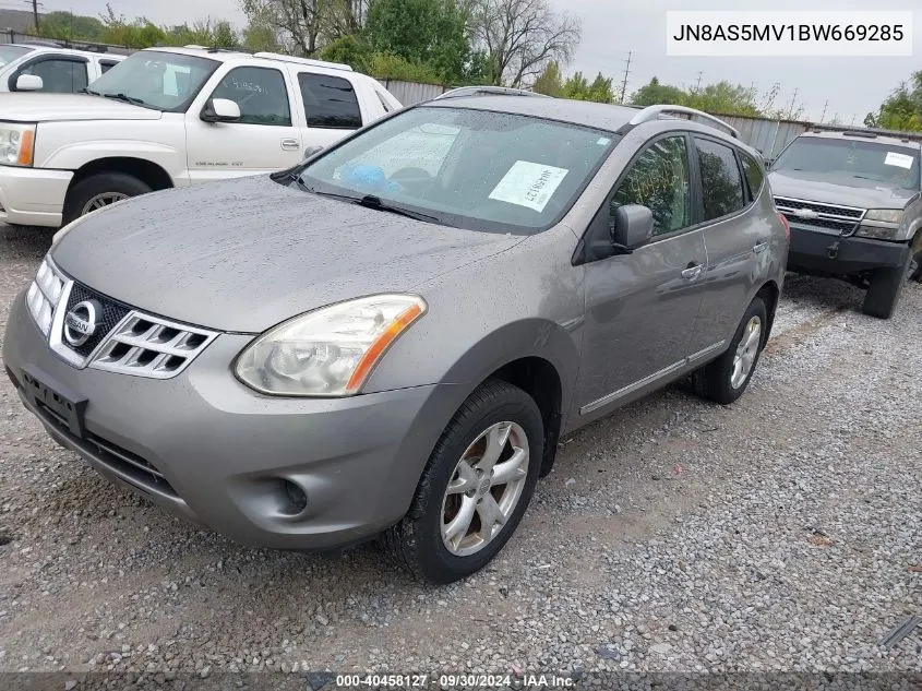 2011 Nissan Rogue S/Sv/Krom VIN: JN8AS5MV1BW669285 Lot: 40458127