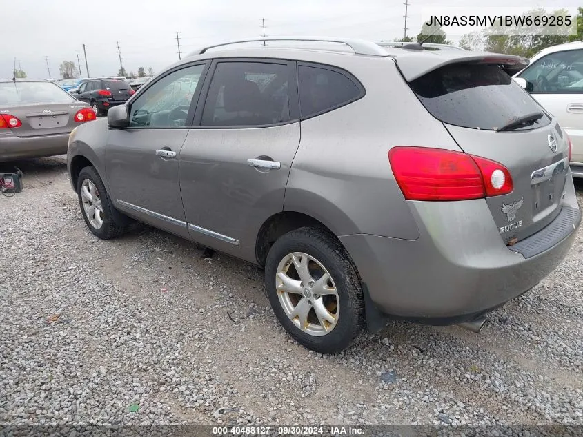 2011 Nissan Rogue S/Sv/Krom VIN: JN8AS5MV1BW669285 Lot: 40458127