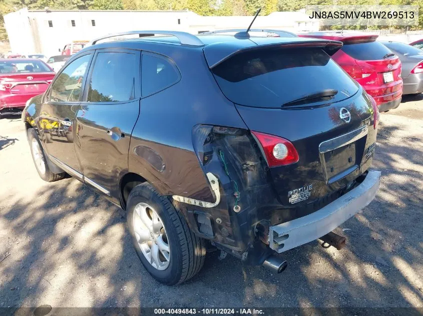 2011 Nissan Rogue Sv VIN: JN8AS5MV4BW269513 Lot: 40494843