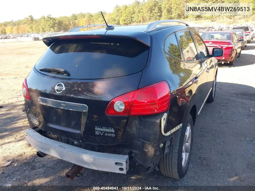 2011 Nissan Rogue Sv VIN: JN8AS5MV4BW269513 Lot: 40494843