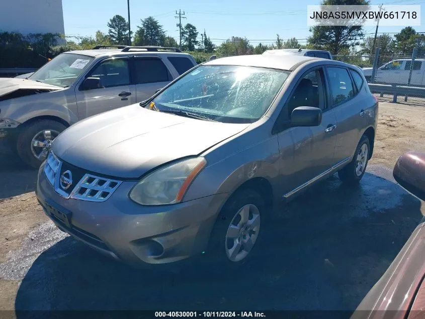 2011 Nissan Rogue S VIN: JN8AS5MVXBW661718 Lot: 40530001