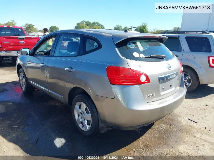 2011 Nissan Rogue S VIN: JN8AS5MVXBW661718 Lot: 40530001