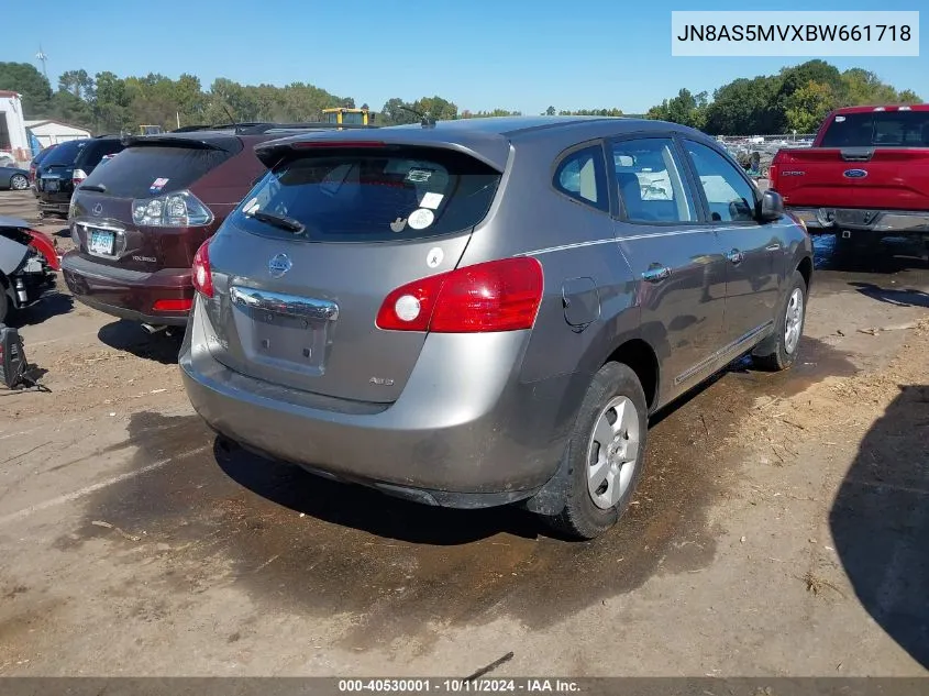 2011 Nissan Rogue S VIN: JN8AS5MVXBW661718 Lot: 40530001