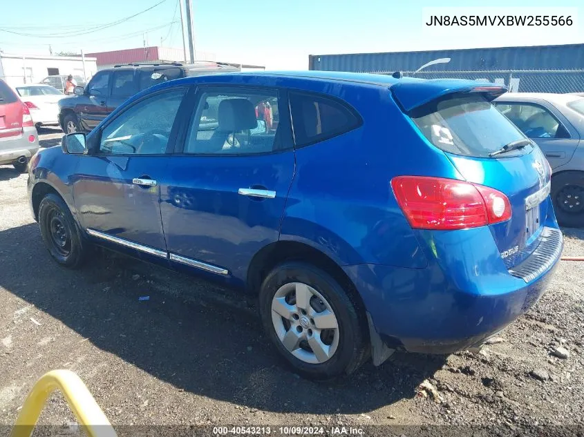 2011 Nissan Rogue S VIN: JN8AS5MVXBW255566 Lot: 40543213