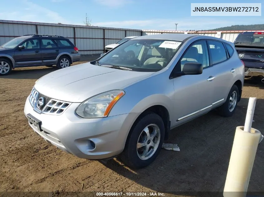 2011 Nissan Rogue S VIN: JN8AS5MV3BW272712 Lot: 40566617