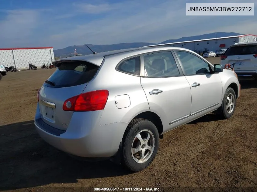 2011 Nissan Rogue S VIN: JN8AS5MV3BW272712 Lot: 40566617