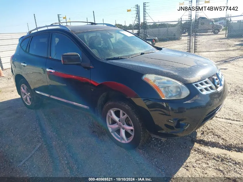 2011 Nissan Rogue Sv VIN: JN8AS5MT4BW577442 Lot: 40569521